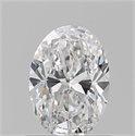 Natural Diamond 0.71 Carats, Oval with  Cut, D Color, VS2 Clarity and Certified by GIA