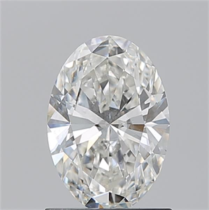 Picture of Natural Diamond 1.03 Carats, Oval with  Cut, H Color, SI2 Clarity and Certified by GIA