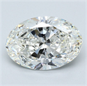 Diamante Natural 2.23 quilates, Ovalado , Color H, claridad VVS2 y certificado GIA
