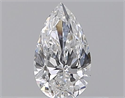 Diamante Natural 0.30 quilates, De pera , Color D, claridad SI1 y certificado GIA