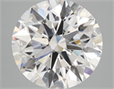 Lab Grown Diamond 3.55 Carats, Round with Ideal Cut, D Color, VS1 Clarity and Certified by IGI