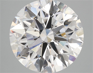 Picture of Lab Grown Diamond 3.55 Carats, Round with Ideal Cut, D Color, VS1 Clarity and Certified by IGI