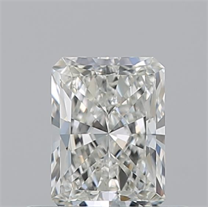 Picture of Natural Diamond 0.51 Carats, Radiant with  Cut, J Color, VVS1 Clarity and Certified by GIA