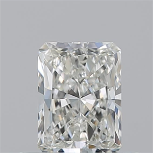 Picture of Natural Diamond 0.51 Carats, Radiant with  Cut, J Color, VVS1 Clarity and Certified by GIA