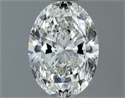 Natural Diamond 1.01 Carats, Oval with  Cut, G Color, SI1 Clarity and Certified by IGI