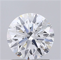 Lab Grown Diamond 1.54 Carats, Round with Ideal Cut, D Color, IF Clarity and Certified by IGI