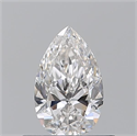 Natural Diamond 0.51 Carats, Pear with  Cut, F Color, IF Clarity and Certified by GIA