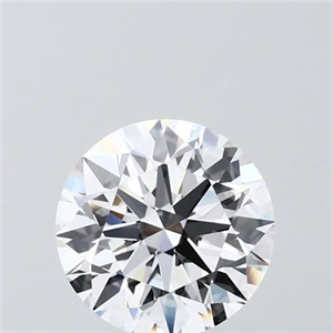 Picture of Lab Grown Diamond 1.55 Carats, Round with Ideal Cut, D Color, VVS2 Clarity and Certified by IGI