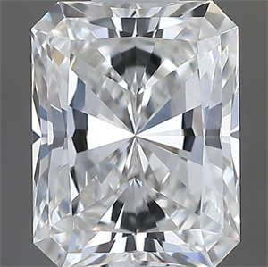 Picture of Natural Diamond 0.50 Carats, Radiant with  Cut, G Color, VVS1 Clarity and Certified by GIA