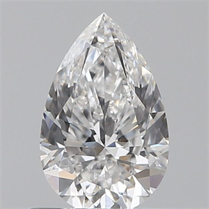 Picture of Natural Diamond 0.61 Carats, Pear with  Cut, E Color, SI1 Clarity and Certified by GIA