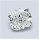Diamante Natural 1.20 quilates, Del cojín , Color F, claridad SI1 y certificado GIA