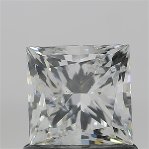 Picture of Natural Diamond 1.00 Carats, Princess with  Cut, I Color, I1 Clarity and Certified by GIA