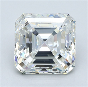 Picture of Natural Diamond 4.01 Carats, Asscher with  Cut, I Color, VS2 Clarity and Certified by GIA