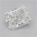 Natural Diamond 0.90 Carats, Radiant with  Cut, H Color, VS1 Clarity and Certified by GIA