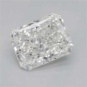 Picture of Natural Diamond 0.90 Carats, Radiant with  Cut, H Color, VS1 Clarity and Certified by GIA