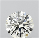 Natural Diamond 0.70 Carats, Round with Excellent Cut, K Color, I1 Clarity and Certified by GIA