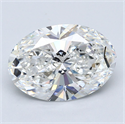 Diamante Natural 4.05 quilates, Ovalado , Color G, claridad VS2 y certificado GIA