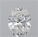 Natural Diamond 1.50 Carats, Oval with  Cut, G Color, SI1 Clarity and Certified by GIA