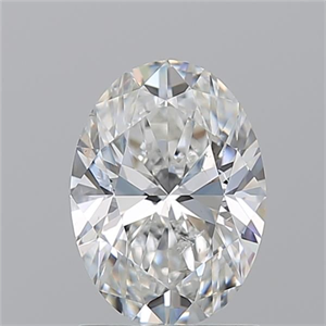 Picture of Natural Diamond 1.50 Carats, Oval with  Cut, G Color, SI1 Clarity and Certified by GIA