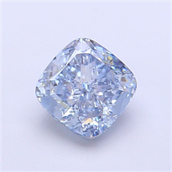 Picture of Lab Grown Diamond 1.50 Carats, CUSHION MODIFIED with  Cut, Fancy Intense Blue Color, VS1 Clarity and Certified by IGI
