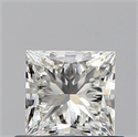 Diamante Natural 0.61 quilates, Princesa , Color J, claridad VVS1 y certificado GIA