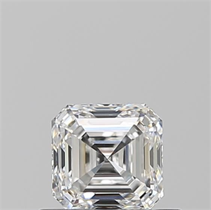 Picture of Natural Diamond 0.51 Carats, Asscher with  Cut, F Color, VVS2 Clarity and Certified by GIA