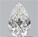Diamante Natural 0.70 quilates, De pera , Color G, claridad IF y certificado GIA