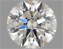 Diamante Natural 0.65 quilates, Redondo , Color I, claridad VS2 y certificado GIA