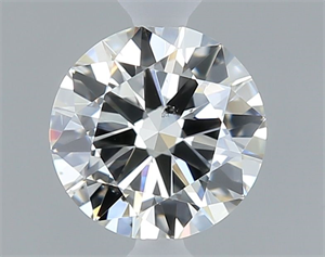 Picture of Natural Diamond 0.50 Carats, Round with Very Good Cut, I Color, SI2 Clarity and Certified by GIA