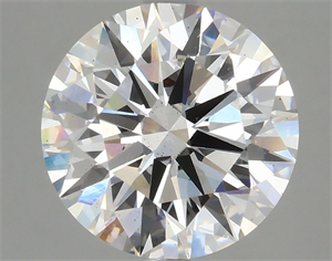 Picture of Lab Grown Diamond 3.76 Carats, Round with Ideal Cut, F Color, SI1 Clarity and Certified by IGI