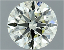Natural Diamond 1.41 Carats, Round with Excellent Cut, M Color, VVS1 Clarity and Certified by IGI