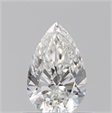 Natural Diamond 0.50 Carats, Pear with  Cut, G Color, VS1 Clarity and Certified by GIA