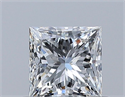Diamante Natural 0.50 quilates, Princesa , Color F, claridad VVS2 y certificado GIA