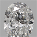 Natural Diamond 0.19 Carats, Oval with  Cut, D Color, SI2 Clarity and Certified by IGI