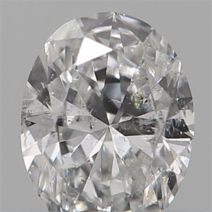 Picture of Natural Diamond 0.19 Carats, Oval with  Cut, D Color, SI2 Clarity and Certified by IGI