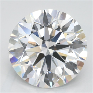 Picture of Lab Grown Diamond 3.36 Carats, Round with Excellent Cut, D Color, VVS1 Clarity and Certified by GIA