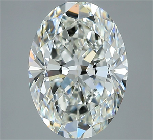 Picture of Natural Diamond 3.01 Carats, Oval with  Cut, H Color, VS2 Clarity and Certified by GIA