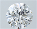 Natural Diamond 2.12 Carats, Round with Excellent Cut, E Color, SI1 Clarity and Certified by GIA