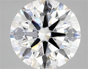 Picture of Lab Grown Diamond 3.86 Carats, Round with Ideal Cut, F Color, VS1 Clarity and Certified by IGI
