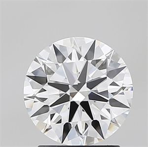 Picture of Lab Grown Diamond 1.55 Carats, Round with Ideal Cut, D Color, VVS2 Clarity and Certified by IGI