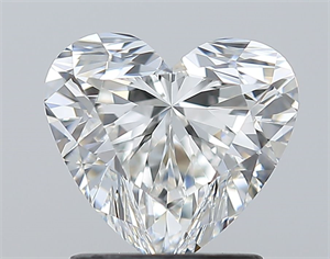 Picture of Natural Diamond 1.53 Carats, Heart with  Cut, G Color, VVS1 Clarity and Certified by GIA