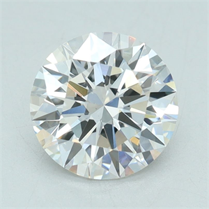 Picture of Lab Grown Diamond 1.12 Carats, Round with Ideal Cut, D Color, VS1 Clarity and Certified by IGI