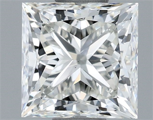 Picture of Natural Diamond 1.00 Carats, Princess with  Cut, H Color, VS1 Clarity and Certified by IGI