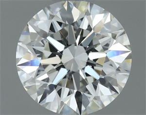 Picture of Natural Diamond 0.56 Carats, Round with Excellent Cut, I Color, IF Clarity and Certified by IGI