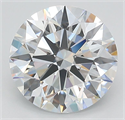 Lab Grown Diamond 3.20 Carats, Round with Ideal Cut, F Color, VVS1 Clarity and Certified by IGI