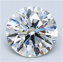 Natural Diamond 2.01 Carats, Round with Excellent Cut, I Color, VVS1 Clarity and Certified by GIA