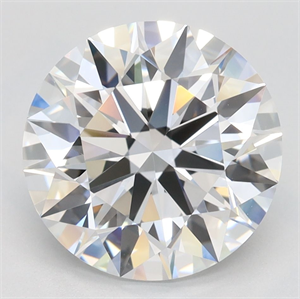 Picture of Lab Grown Diamond 3.52 Carats, Round with Ideal Cut, D Color, VVS1 Clarity and Certified by IGI