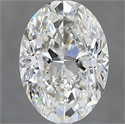 Natural Diamond 2.50 Carats, Oval with  Cut, G Color, VS1 Clarity and Certified by GIA