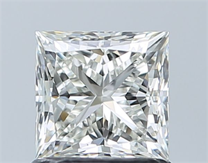 Picture of Natural Diamond 1.02 Carats, Princess with  Cut, H Color, IF Clarity and Certified by IGI