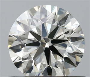 Picture of Natural Diamond 0.51 Carats, Round with Excellent Cut, J Color, VVS1 Clarity and Certified by IGI